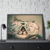 93854-463.jpg Cat Wearing Eyeglasses Framed Poster