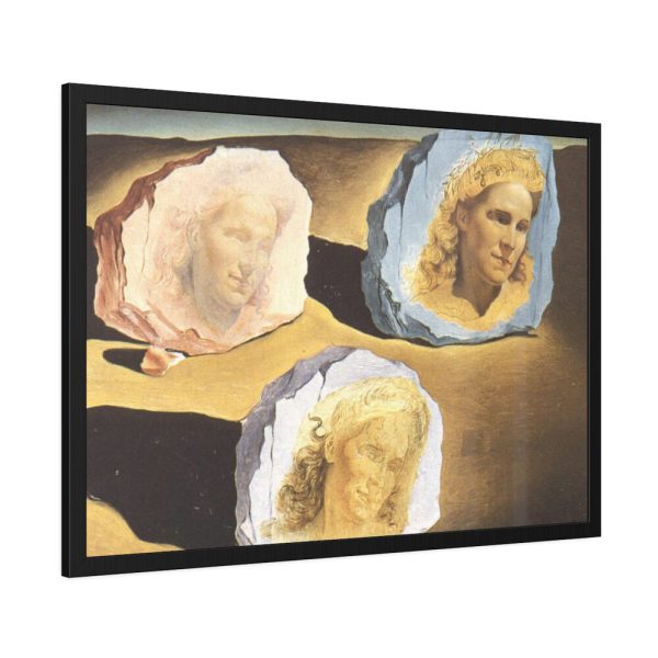 93854-473.jpg Three Apparitions of the Visage of Gala by by Salvador Dali Framed Poster