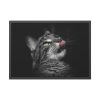 93854-560.jpg Cute Striped Cat Framed Poster