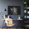93854-562.jpg Cute Striped Cat Framed Poster