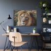 93854-58.jpg Lion Face Closeup Framed Poster