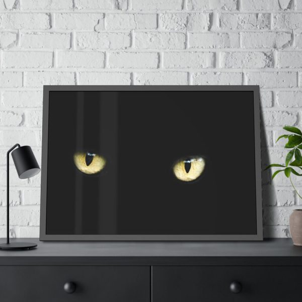 93854-591.jpg Black Bombay Cat Framed Poster