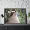 93854-599.jpg Cat and Lavender Framed Poster
