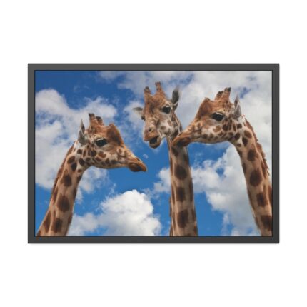 Giraffe Tower, Animal Family Framed Poster