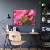 93854-646.jpg Butterfly on Pink Flower Framed Poster