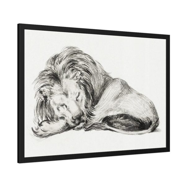 93854-65.jpg Lying Lion by Jean Bernard Framed Poster