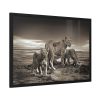 Lioness with Cubs Framed Poster