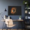 Glowing Lion Framed Poster