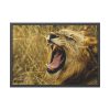 Lion Roar Wild Life Framed Poster