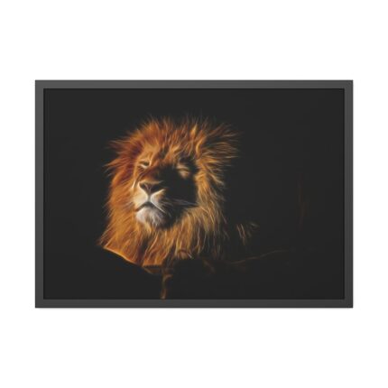 Wild Lion Framed Poster