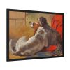 A Hound and a Bearded Collie by John Frederick Herring Framed Poster