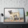Portrait of Edwin Vom Rath’s Pug by Conradijn Cunaeus Framed Poster