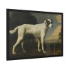 White Dog Painting By George Stubbs Framed Poster