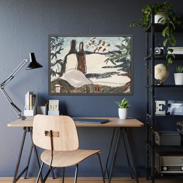93855-202.jpg Snowy Rooftops and Trees by Arthur Dove Framed Poster