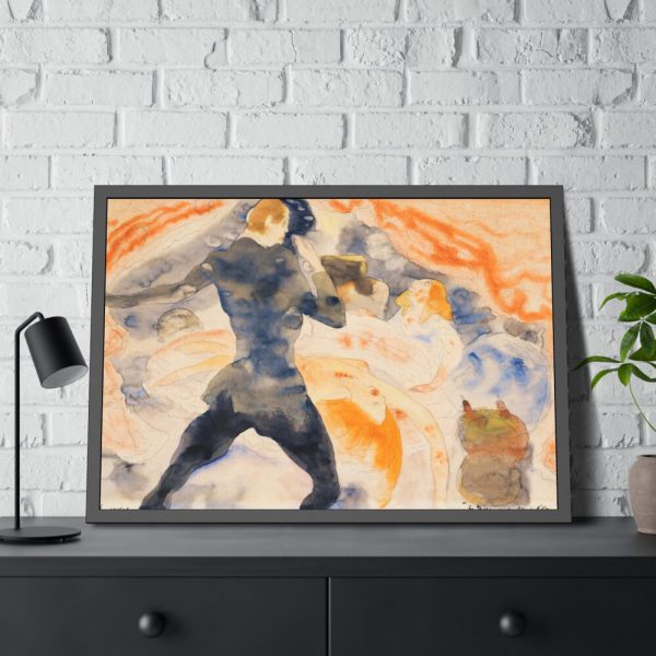 93855-211.jpg The Girl with the Golden Eyes by Charles Demuth Framed Poster