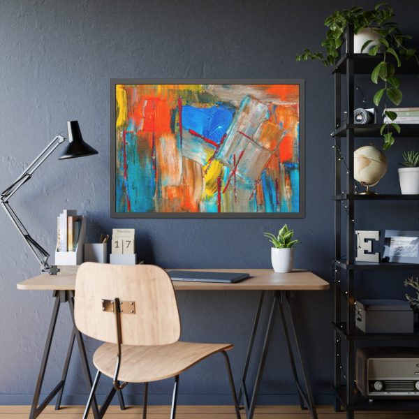 93855-234.jpg Colorful Abstract Painting Framed Poster