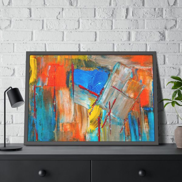 93855-235.jpg Colorful Abstract Painting Framed Poster