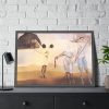 Enchanted Beach with Three Fluid Graces by Salvador Dali Framed Poster