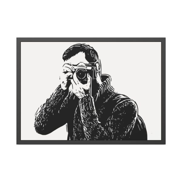 Man Photographer Framed Poster