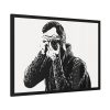 Man Photographer Framed Poster