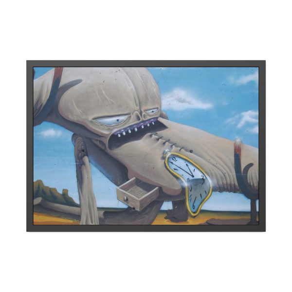 Graffiti Street by Salvador Dali Framed Poster