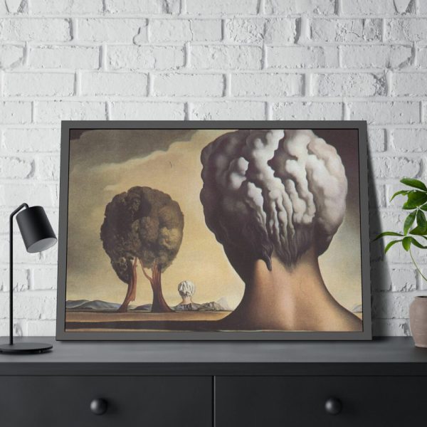 93855-283.jpg The Three Sphinxes of Bikini by Salvador Dali Framed Poster