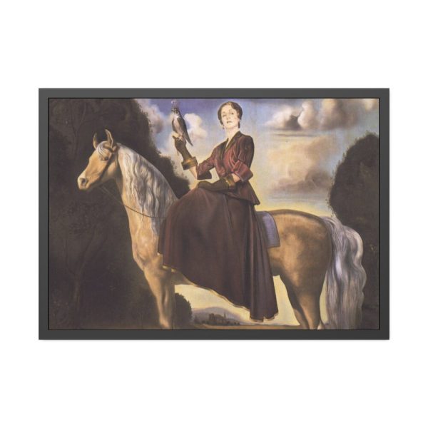 93855-288.jpg Equestrian Fantasy Portrait of Lady Dunn by Salvador Dali Framed Poster