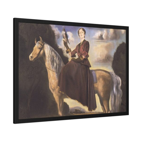 93855-289.jpg Equestrian Fantasy Portrait of Lady Dunn by Salvador Dali Framed Poster
