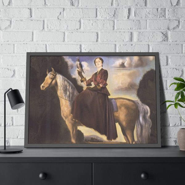 93855-291.jpg Equestrian Fantasy Portrait of Lady Dunn by Salvador Dali Framed Poster