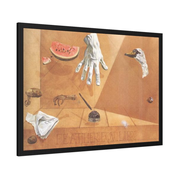 Feather Equilibrium by Salvador Dali Framed Poster