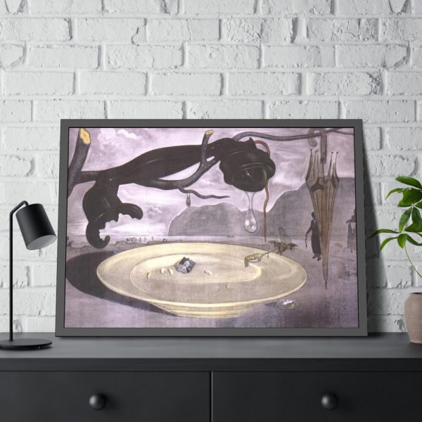 93855-327.jpg The Enigma of Hitler by Salvador Dali Framed Poster