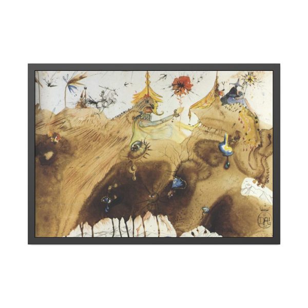 93855-336.jpg The Mountains of Cape Creus on the March by Salvador Dali Framed Poster