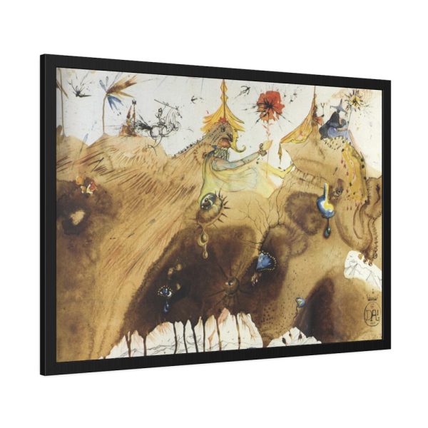 93855-337.jpg The Mountains of Cape Creus on the March by Salvador Dali Framed Poster