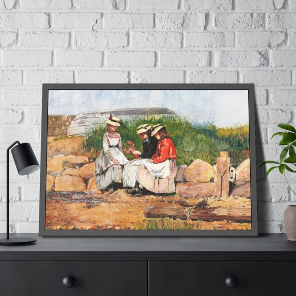 93855-35.jpg A Fisherman's Daughter by Winslow Homer Framed Poster