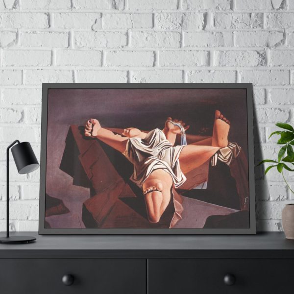 93855-355.jpg Figure on the Rocks by Salvador Dali Framed Poster