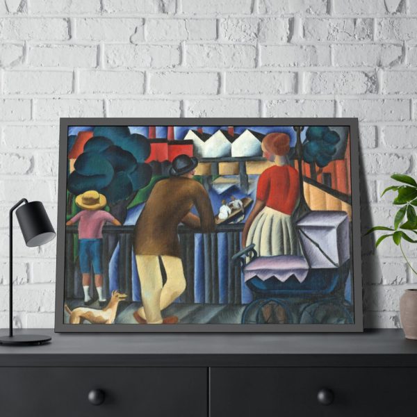 Urban theme by Gejza Schiller Framed Poster