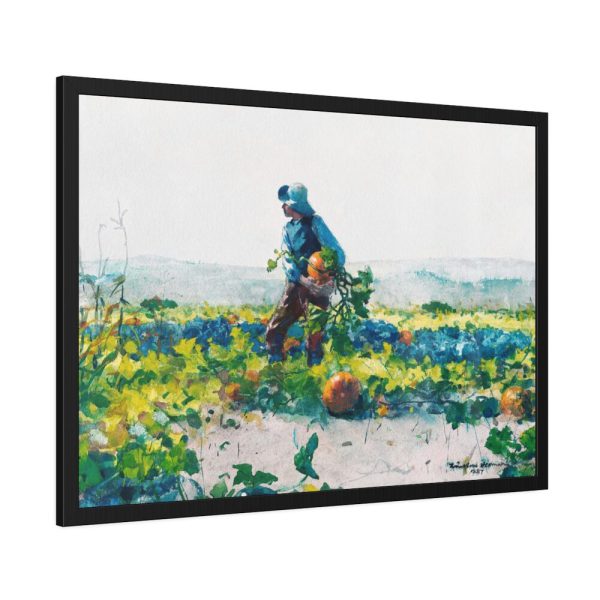 For to Be a Farmer’s Boy by Winslow Homer Framed Poster