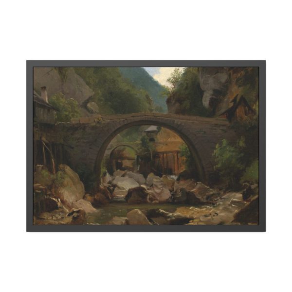 93855-4.jpg Mountain Stream in the Auvergne by Théodore Rousseau Framed Poster