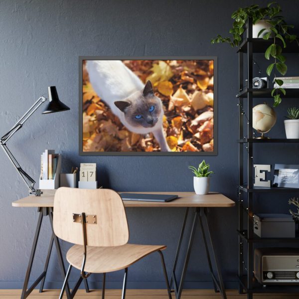 93855-466.jpg Autumn Cat Framed Poster