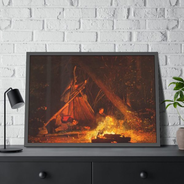 93855-47.jpg Camp Fire by Winslow Homer Framed Poster