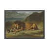 93855-48.jpg Lion Devouring a Goat Framed Poster