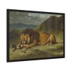 93855-49.jpg Lion Devouring a Goat Framed Poster