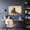 93855-502.jpg Labrador On the Sand Framed Poster