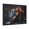 93855-513.jpg Close-up Tiger Head Resting in the Shade Framed Poster
