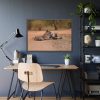 93855-518.jpg Tiger and Cubs on Dusty Road Framed Poster