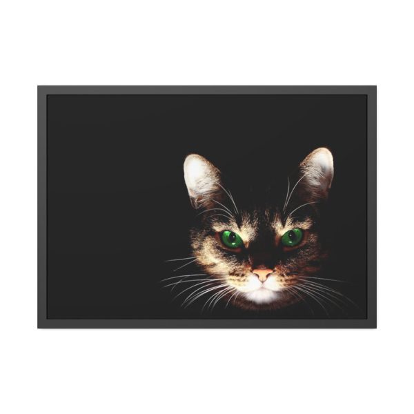 93855-548.jpg Bengal Cat in the Dark Framed Poster