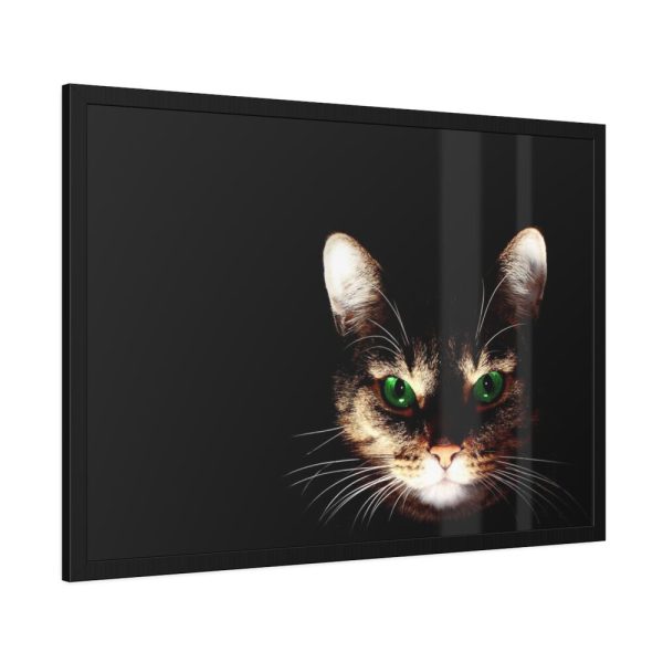 93855-549.jpg Bengal Cat in the Dark Framed Poster