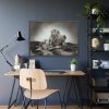 Lion with Cubs Framed Poster