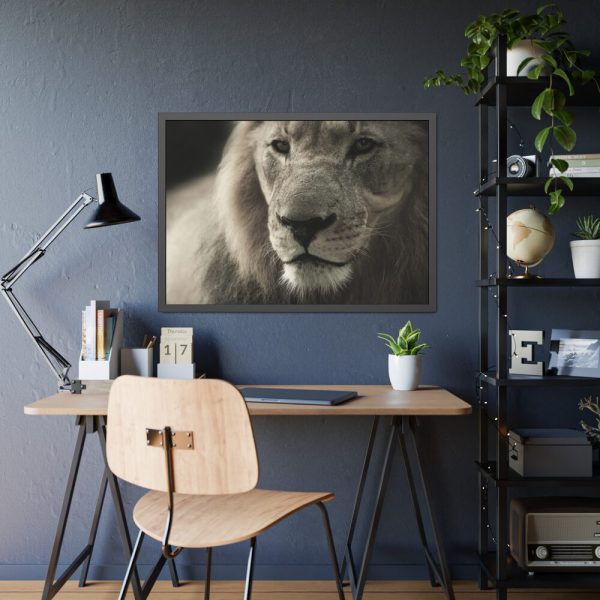 Lion King Face Framed Poster