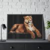 Hercules the Liger Framed Canvas
